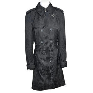 Altuzarra for Target Double Breasted Trench Coat Black Size Small